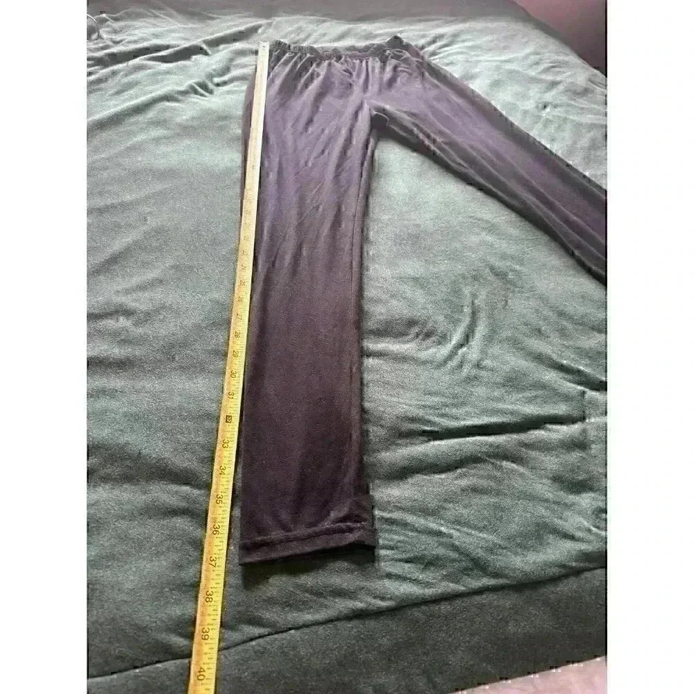 Basic black legging size large soft stretch classic capsule wardrobe staple item - Picture 4 of 9